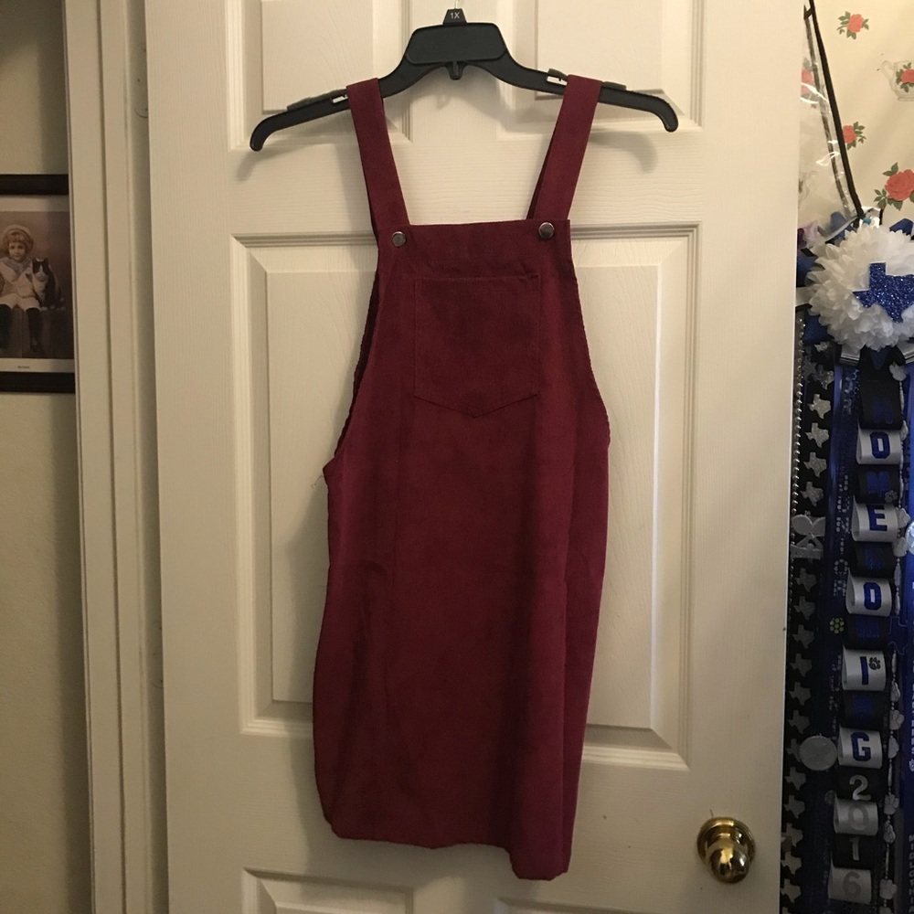 Burgundy corduroy jumper